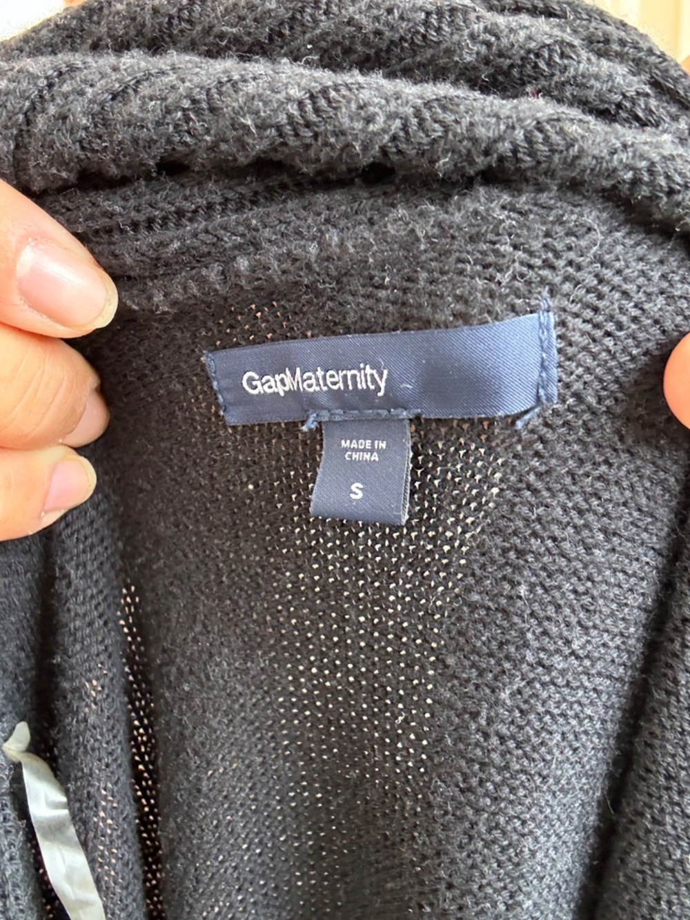 Gap Maternity Sweater Dress Black - Picture 3 of 3
